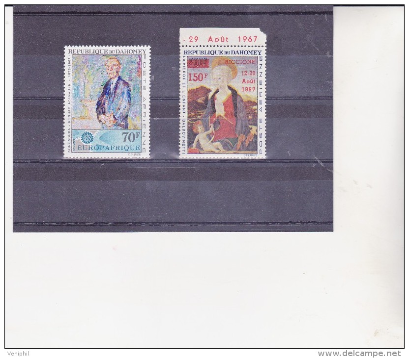 DAHOMEY -POSTE AERIENNE - N° 62 A 63 NEUF -BORD DE FEUILLE  ANNEE 1967 - Guinea (1958-...)