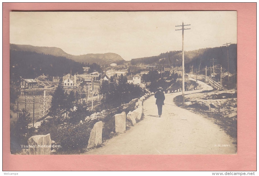 OLD PHOTO POSTCARD NORGE NORWAY TINFOS NOTODDEN - Norwegen