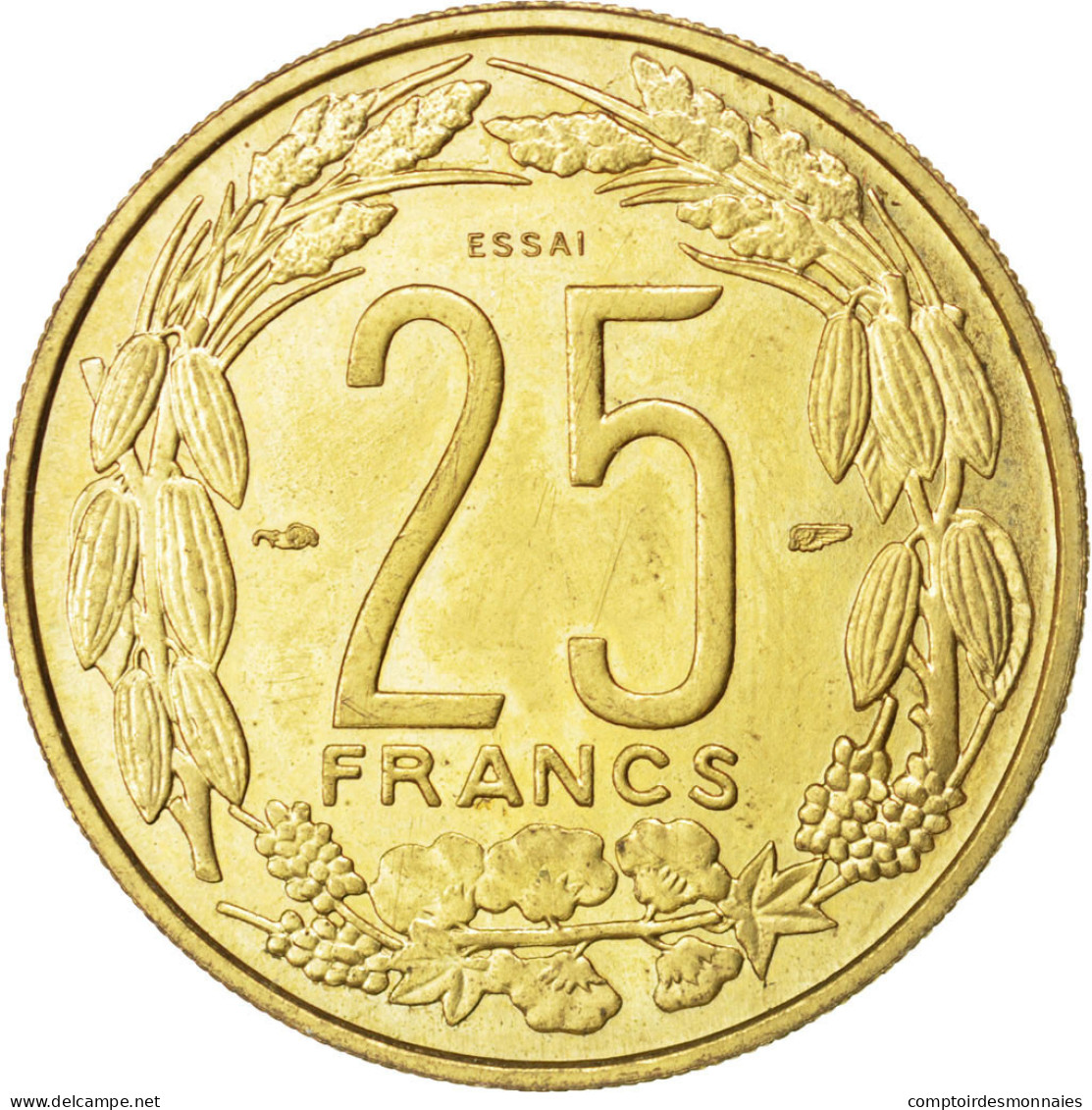 Monnaie, Cameroun, 25 Francs, 1958, Paris, SUP, Aluminum-Bronze, KM:E9 - Camerún