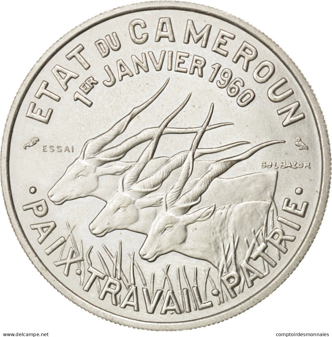 Monnaie, Cameroun, 50 Francs, 1960, Paris, SUP+, Copper-nickel, KM:E10 - Kamerun