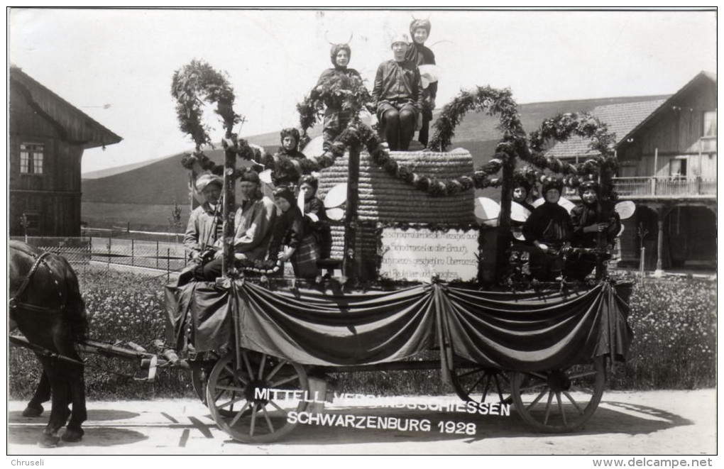 Schwarzenburg Umzug Verbandsschiessen 1928 - Schwarzenburg