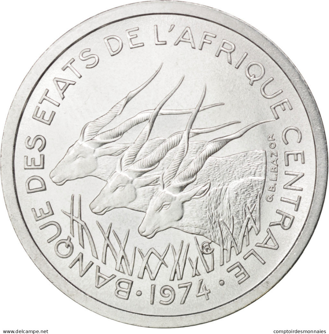 Monnaie, États De L'Afrique Centrale, Franc, 1974, Paris, SPL, Aluminium, KM:E2 - Autres – Afrique