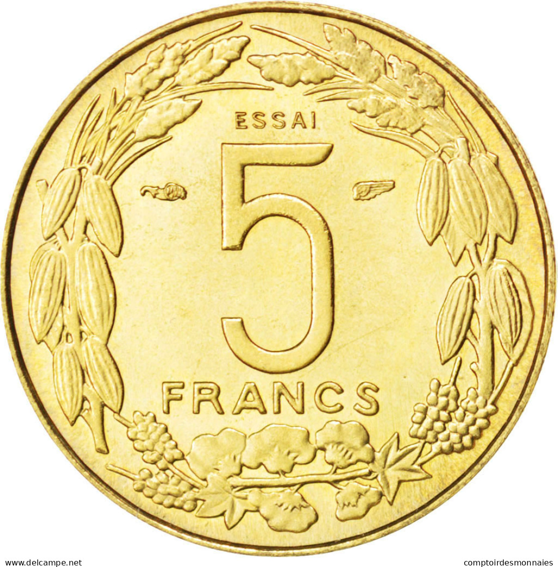 Monnaie, Cameroun, 5 Francs, 1958, Paris, SPL, Aluminum-Bronze, KM:E7 - Camerun