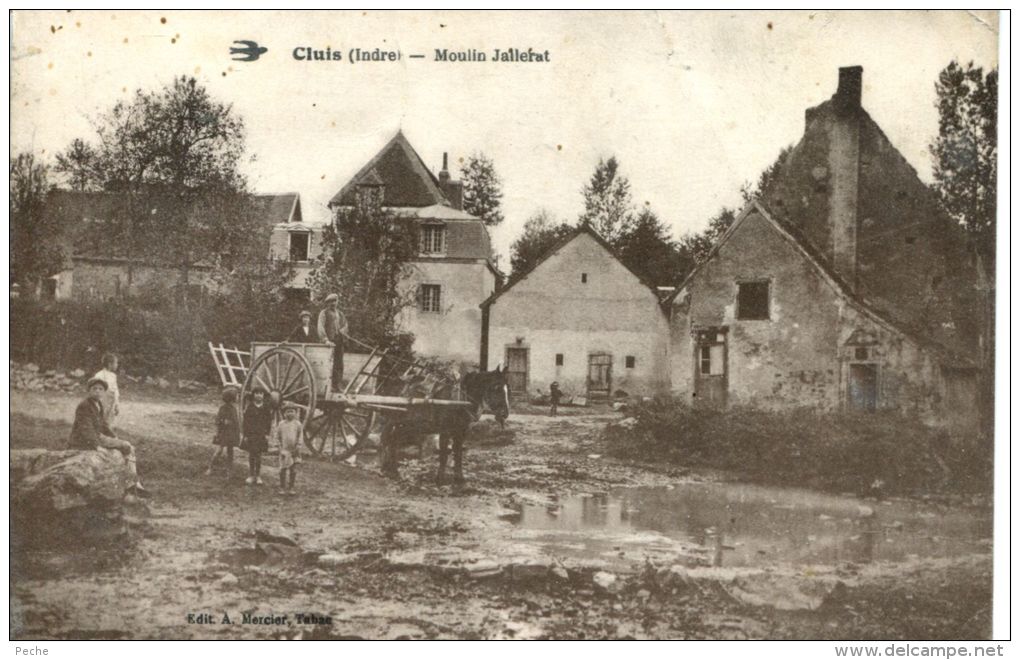 N°40596 -cpa Cluis -moulin Jallerat- - Wassermühlen