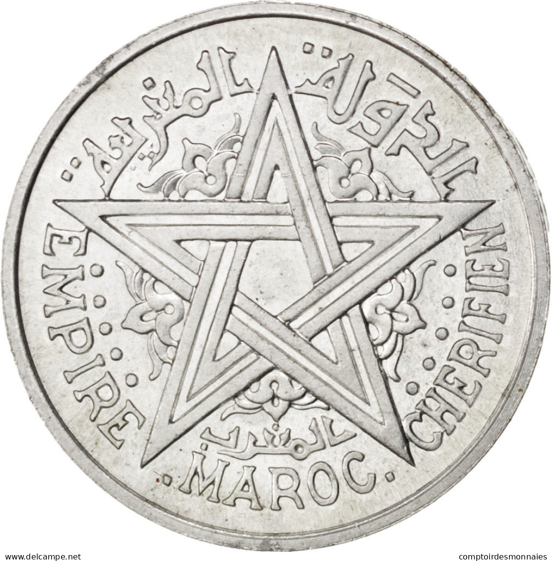 Monnaie, Maroc, 2 Francs, 1951, Paris, SUP+, Aluminium, KM:E38, Lecompte:235 - Maroc