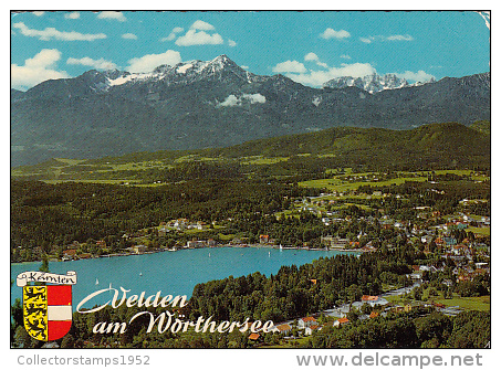 6446- POSTCARD, VELDEN- WORTHERSEE LAKE, PANORAMA, MOUNTAINS, SHIPS - Velden