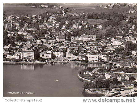 6455- POSTCARD, GMUNDEN- PANORAMA, LAKE - Gmunden