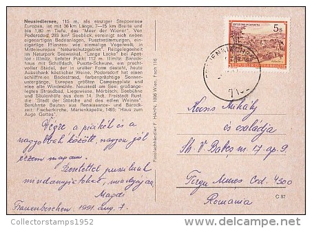 6459- POSTCARD, NEUSIEDL LAKE, BIRDS PARADISE, SPOONBILL, STORK, PIED AVOSET, HOUSES, SAILING BOATS - Autres & Non Classés