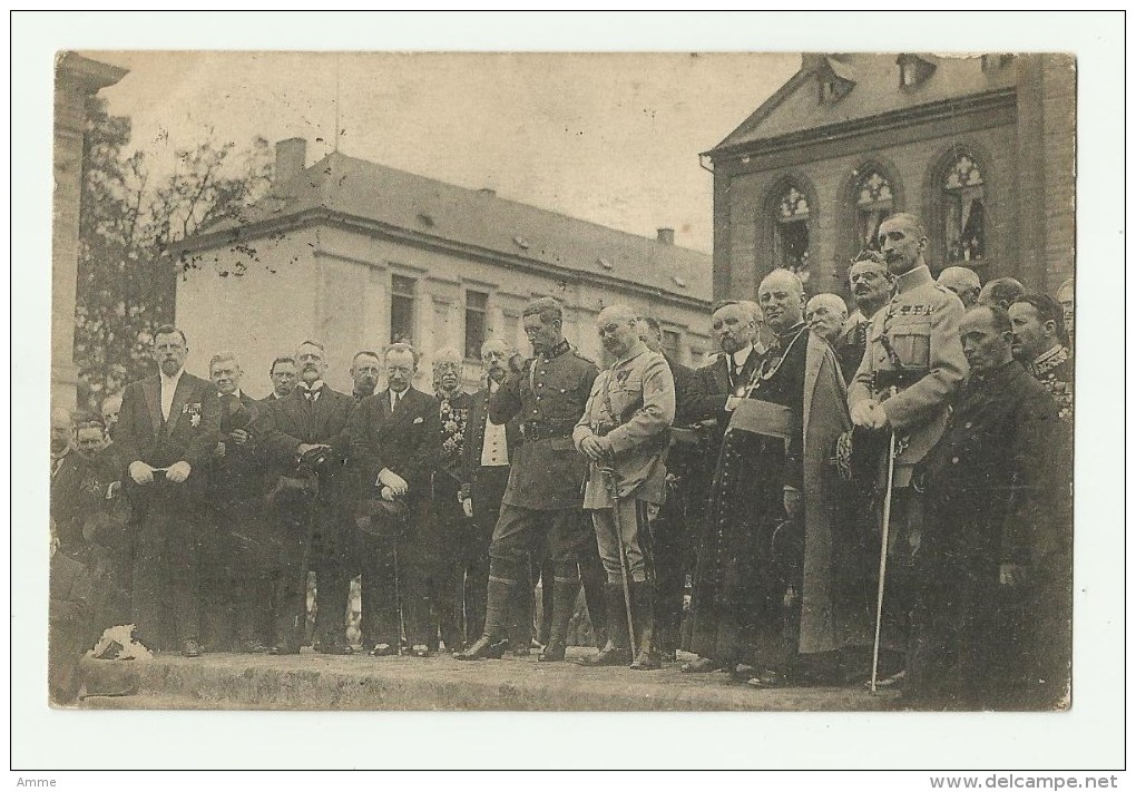 Rossignol  *  Manifestation Patriotique - Le Roi (Albert I) Entouré Des Autorités Pendant Le Discours - Tintigny