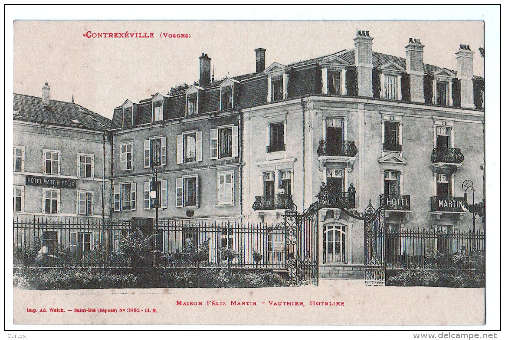 Cpa CONTREXEVILLE  : Maison De Félix Martin - Vauthier , Hotelier   ( 341 ) - Other & Unclassified