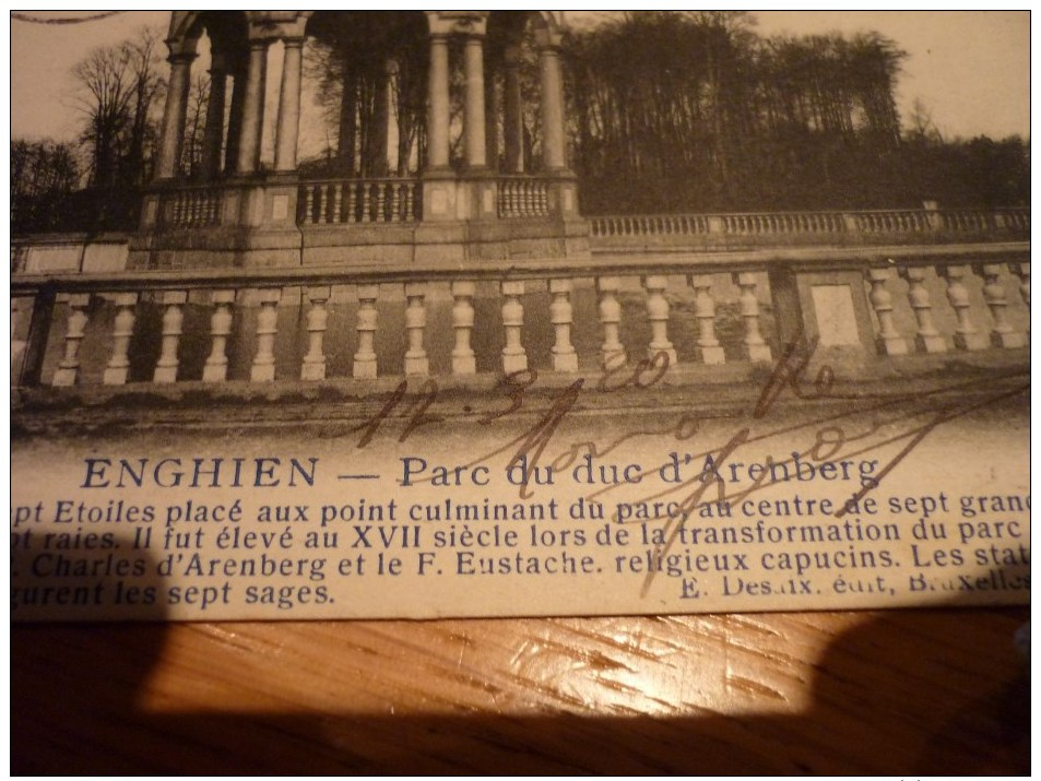 ENGHIEN. Parc Du Duc D´Arenberg. 1920 - Edingen