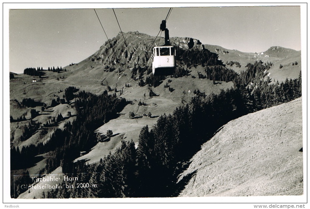 RB 999 - Real Photo Postcard - Cable Car Kitzbuhle Horn - Gipfelseilbahn Bis 2000m - Austria Tyrol Tirol - Kitzbühel
