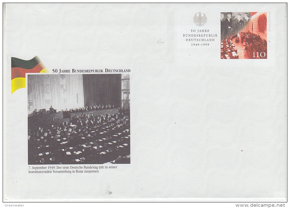 Germany 1999 50 Jahre Bundesrepublik Deutschland Cover Unused (F2429) - Briefomslagen - Ongebruikt