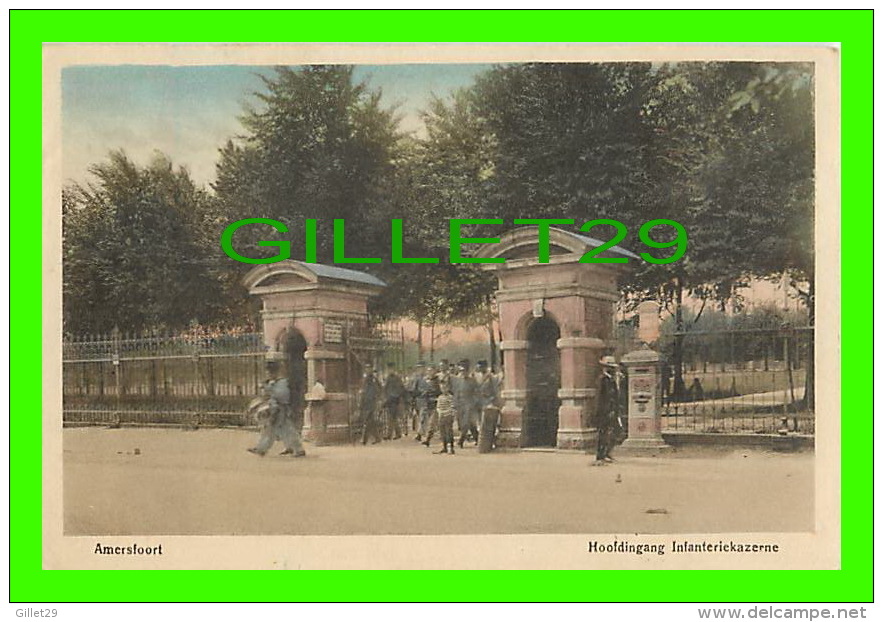 AMERSFOORT, NETHERLAND - HOOFDINGANG INFANTERIEKAZERNE - ANIMATED - J. H. SCHAEFER'S PLATINO - - Amersfoort