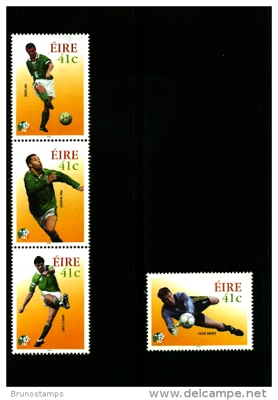 IRELAND/EIRE - 2002  WORLD CUP FOOTBAL CHAMPIONSHIP SET MINT NH - Nuovi