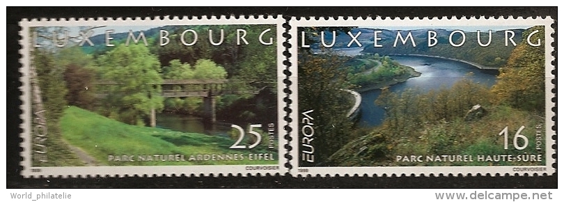 Luxembourg 1999 N° 1422 / 3 ** Europa, Réserve, Parc Naturel, Haute-Süre, Ardennes-Eifel, Pont, Barrage, Electricité - Nuevos