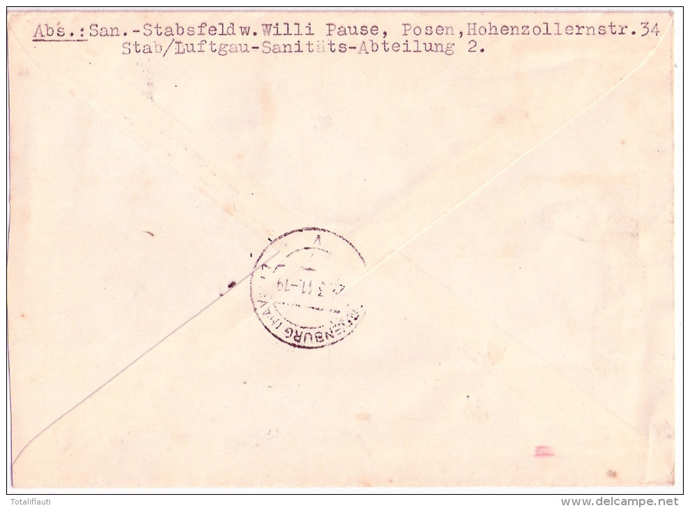 POSEN R - Brief  21.3.1941 Sonderstempel DEUTSCHE KULTURTAGE Nach BRANDENBURG Havel - Lettres & Documents