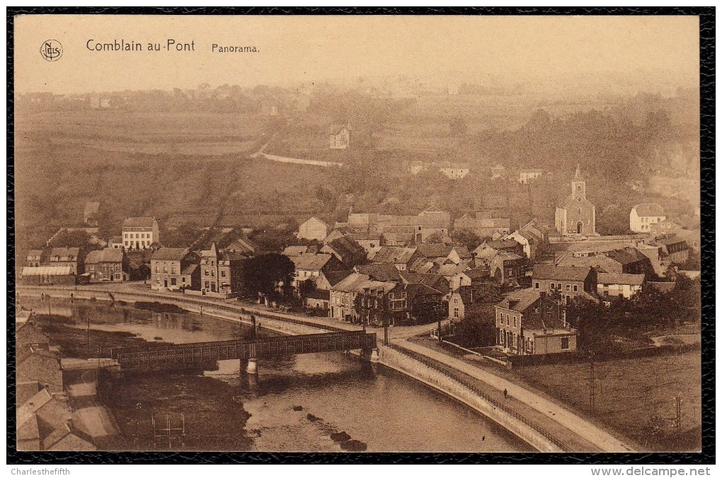 COMBLAIN AU PONT - Panorama - PAS COURANT ! édit. Hotel Central - Comblain-au-Pont