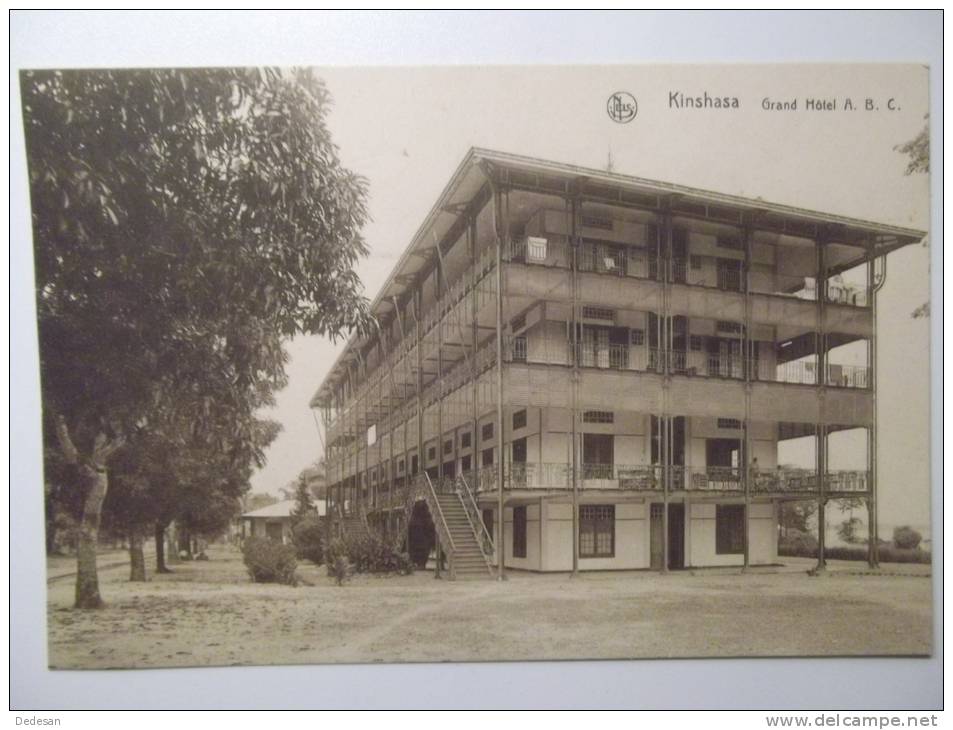 CPA Kinshasa Grand Hotel A B C - Sépia Non écrite Trés Bon état - Kinshasa - Léopoldville