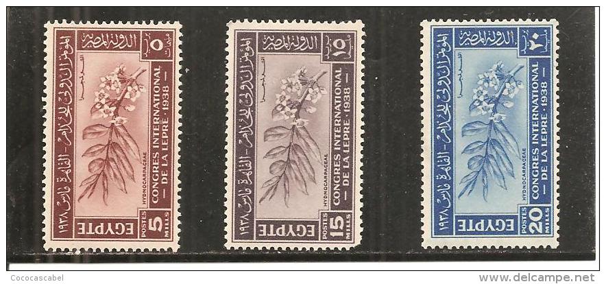 Egipto - Egypt - Yvert 210-12 (MH/*) (Yvert 211 Con Esquina Corta) - Unused Stamps