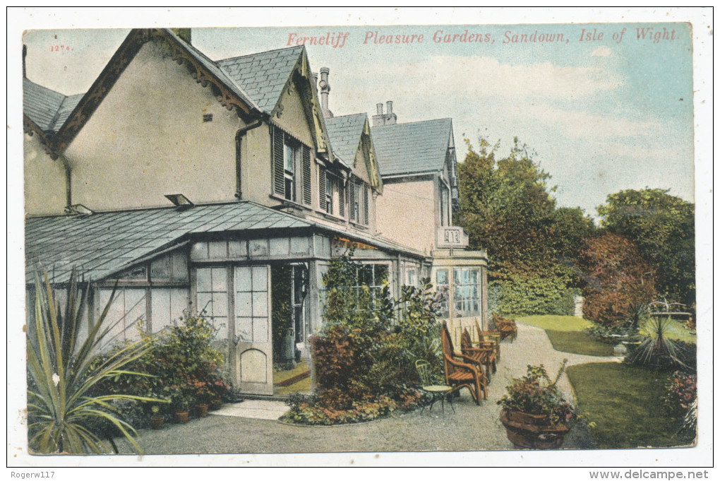 Ferncliff Pleasure Gardens, Sandown, Isle Of Wight, 1907 Postcard - Autres & Non Classés