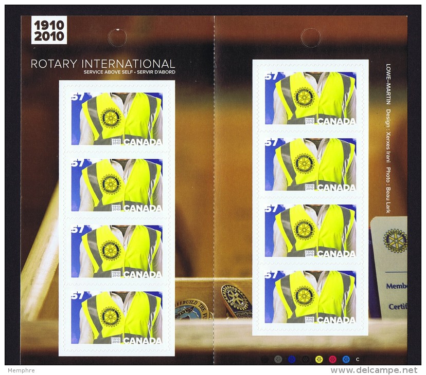 2010  Rotary International  Sc 2394  - BK 431 - Full Booklets