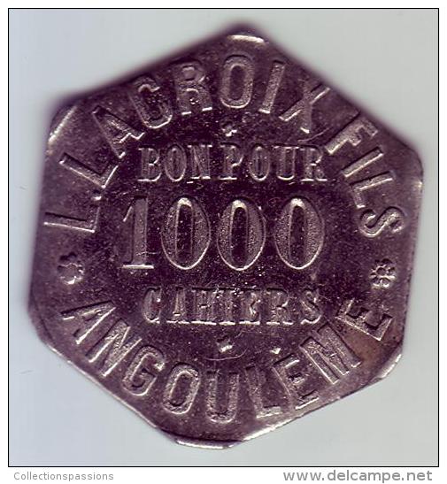 Monnaie De Nécessité - 16 - Angoulême - L.Lacroix. 1000 Cahiers - - Monétaires / De Nécessité