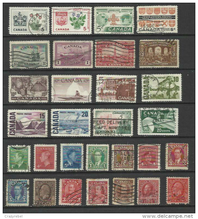 Canada  Selection Of 30 Used Stamps ( G551 ) - Collections