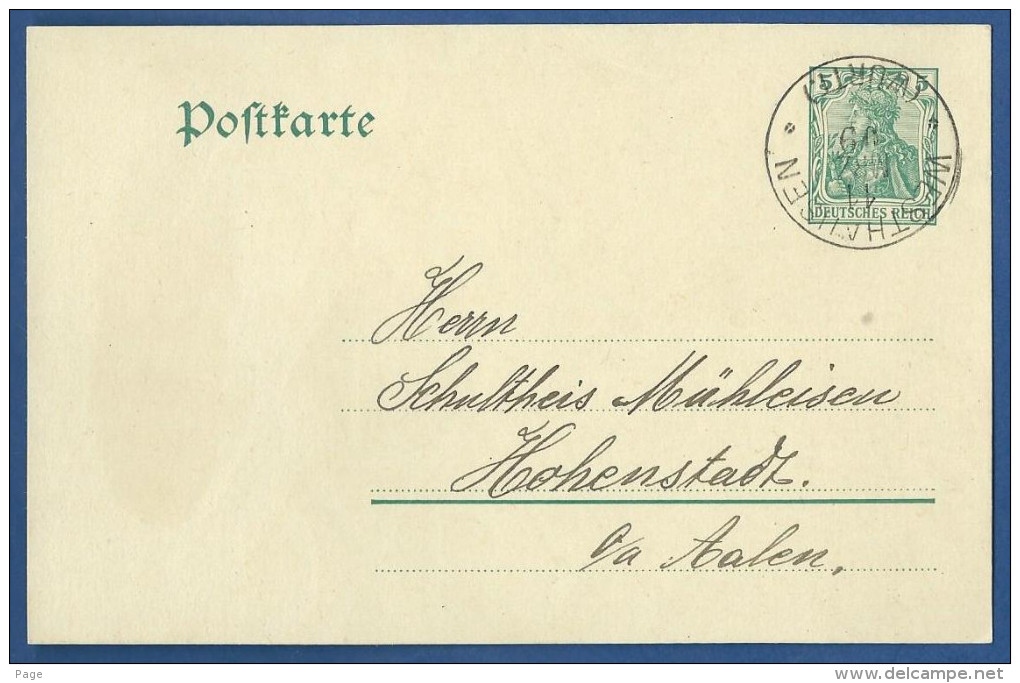 Westhausen,Hohenstadt,Schultheis Mühleisen,1909, - Sonstige & Ohne Zuordnung