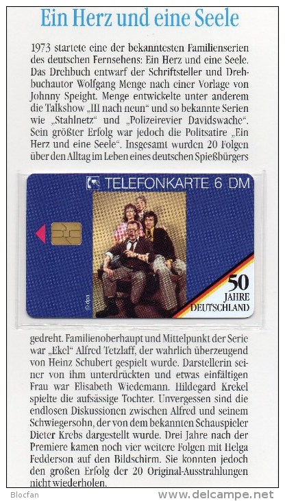50Jahre Deutschland TK O 2472/95 ** 32€ Telefonkarten Film Herz Und Eine Seele Ekel Alfred TV-serie Tele-card Of Germany - O-Series: Kundenserie Vom Sammlerservice Ausgeschlossen