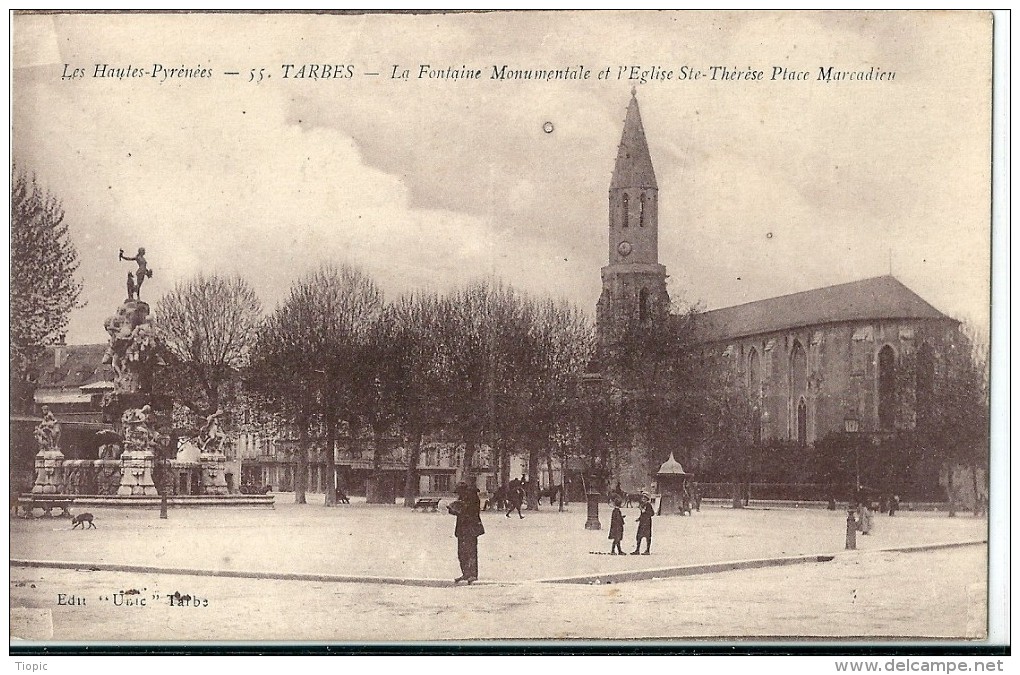 Tarbes     '  65  )       Séries   De  8  Cartes    De  La  Place  Marcadieu - Vic Sur Bigorre