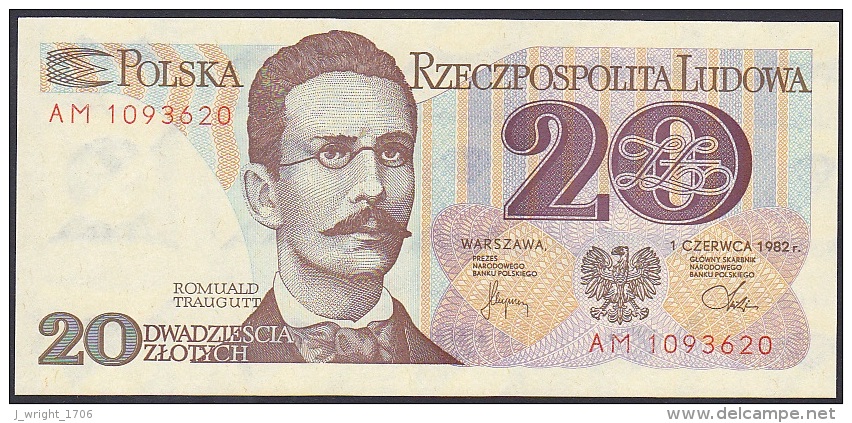 Poland, 20 Zlotych, P.149 (1982) UNC - Poland