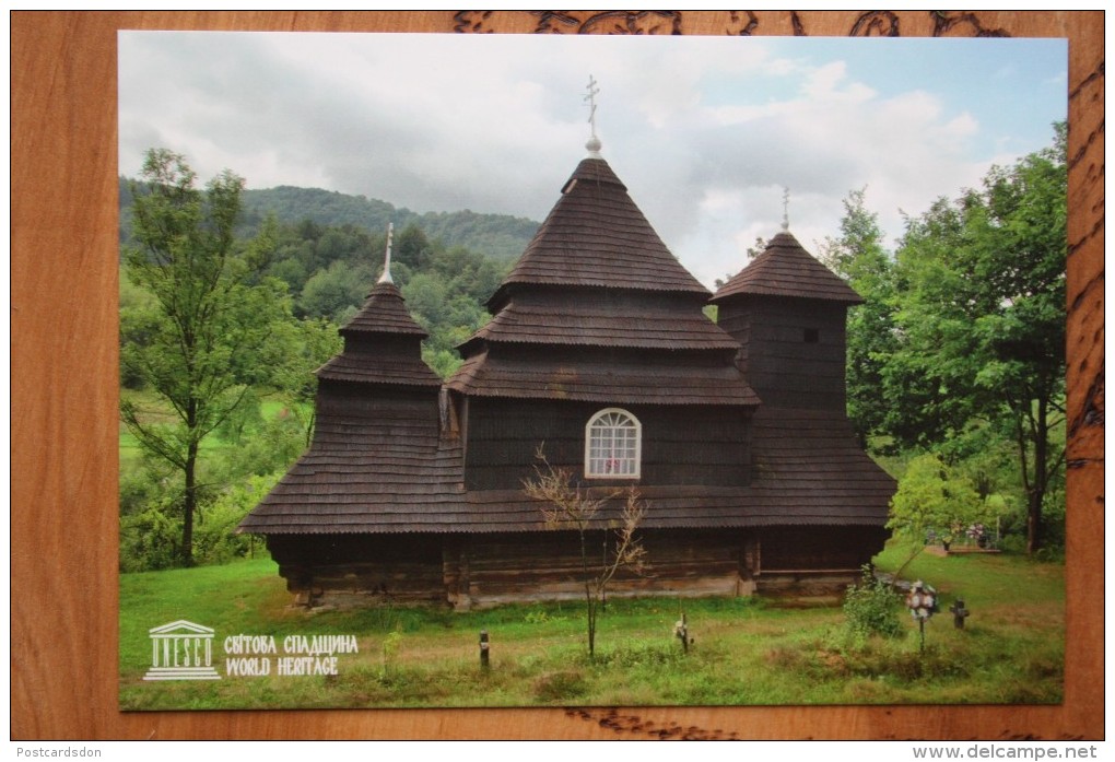 Ortodox Church -Wooden Tserkvas Of The Carpathian Region In Poland And Ukraine - UNESCO  Church Of St.Michael, Uzhok Vlg - Eglises Et Cathédrales