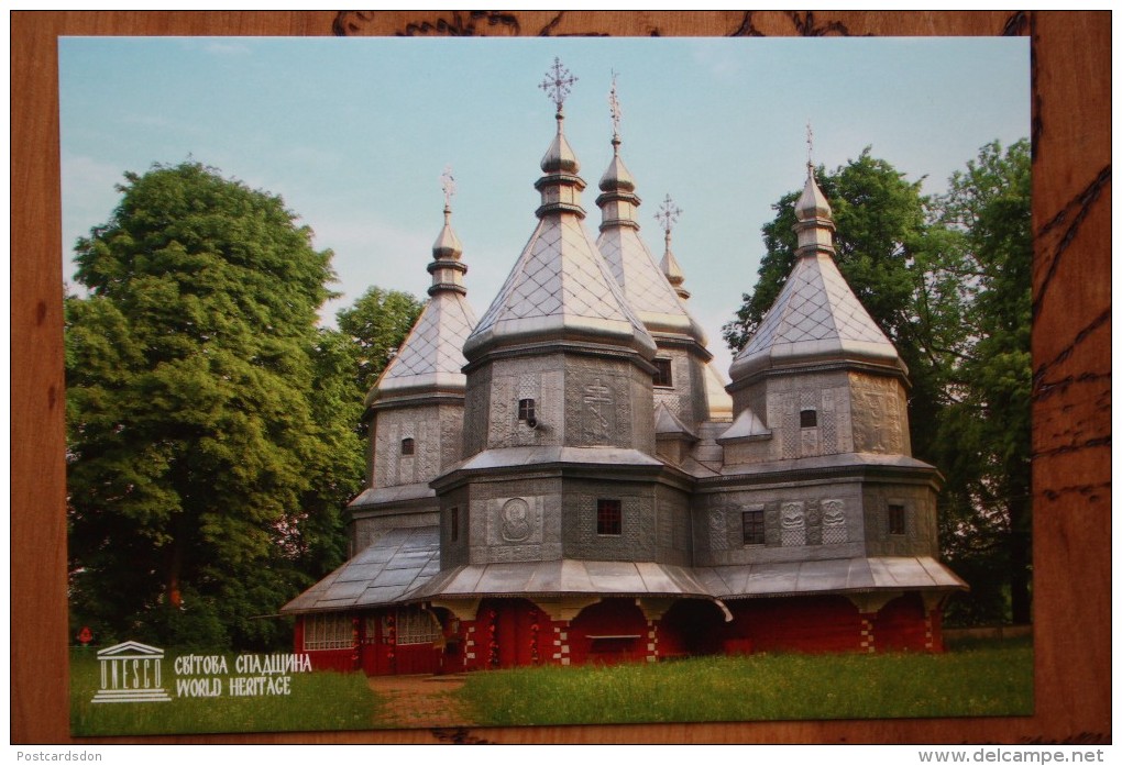 Ortodox Church -Wooden Tserkvas Of The Carpathian Region - UNESCO Church Of Nativity Of B.Mary, Verbizh - Eglises Et Cathédrales