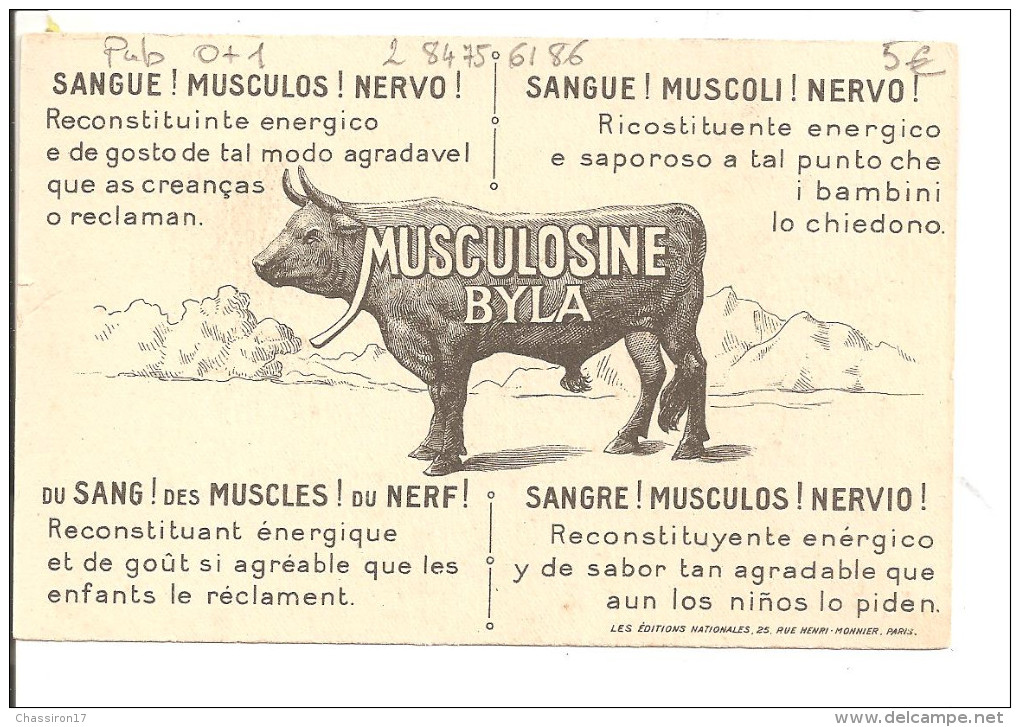 PUB Musculosine Byla - Aquarelle L. LESSIEUX -  Maroc - Lessieux