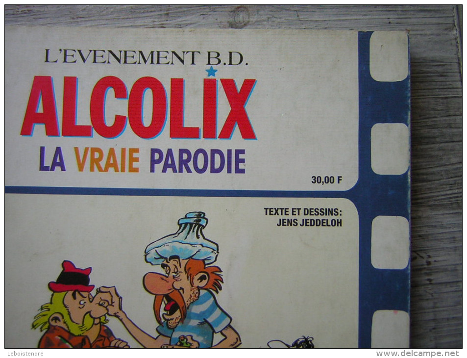 l'EVENEMENT B D  ALCOLIX  LA VRAIE PARODIE   D'ASTERIX  / TINTIN  GAMBER'S N° 2 TEXTE ET DESSINS JENS JEDDELOH  1989 EO