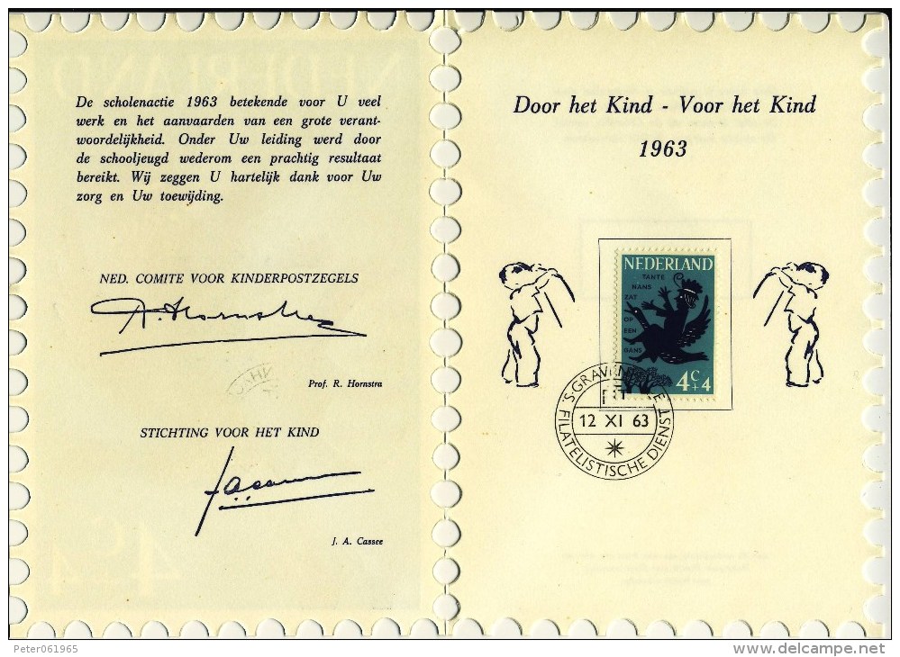 Kinderbedankkaart S, 1963 (CW = € 8,-) - Other & Unclassified