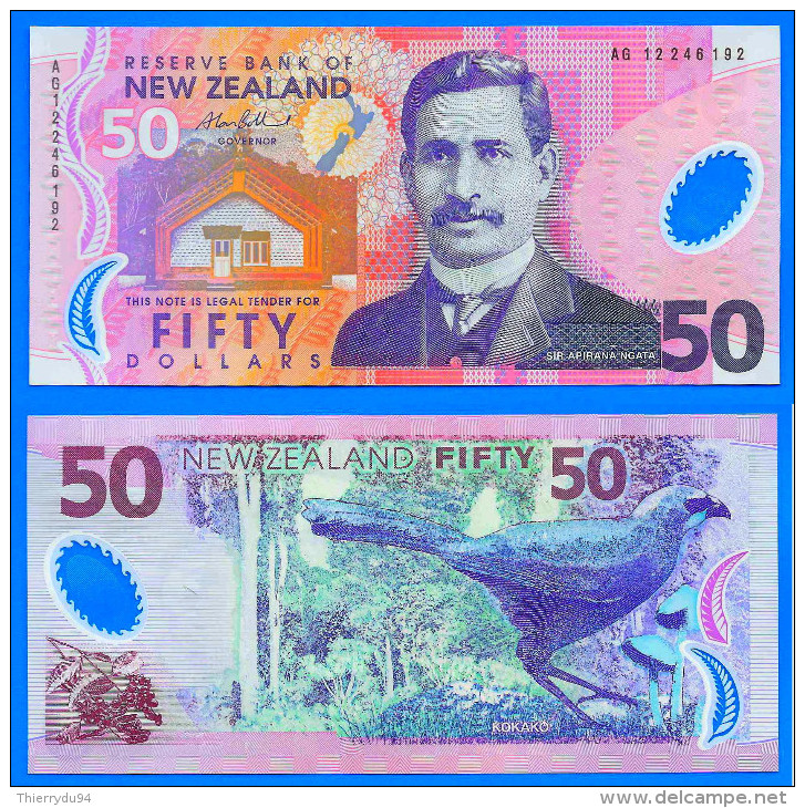 Nouvelle Zelande 50 Dollars 2012 UNC NEUF Polymere Oiseau Animal Bird New Zealand Polymer Skrill Paypal Bitcoin - Nuova Zelanda