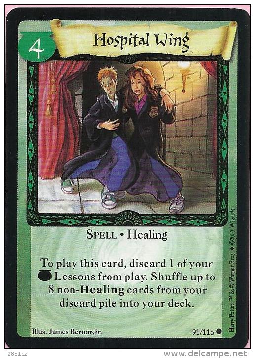 Trading Cards - Harry Potter, 2001., No 91/116 - Hospital Wing - Harry Potter