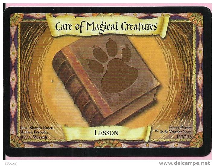 Trading Cards - Harry Potter, 2001., No 113/116 - Care Of Magical Creatures - Harry Potter