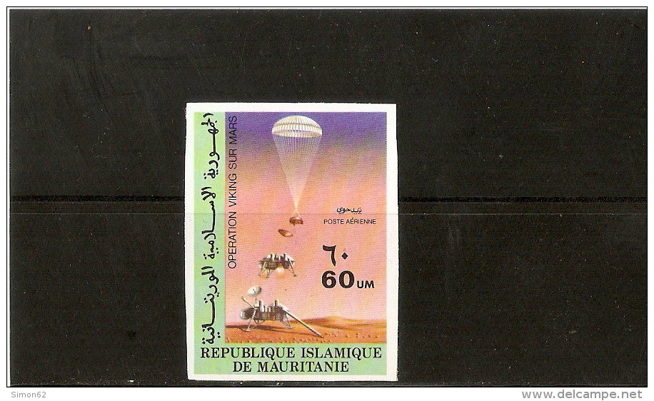 MAURITANIE POSTE AERIENNE NON DENTELE NEUF **N°177  Operation Viking Sur Mars - USA