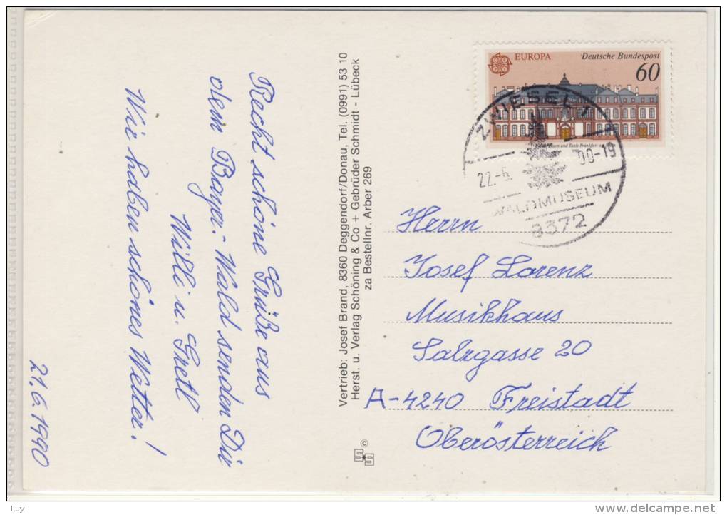 Schöner BAYERISCHER WALD - Mehrbildkarte , M. Marke EUROPA CEPT; Nice Stamp - Zwiesel