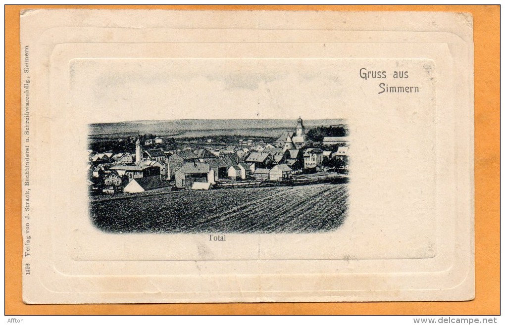 Gruss Aus Simmern 1900 Postcard - Simmern