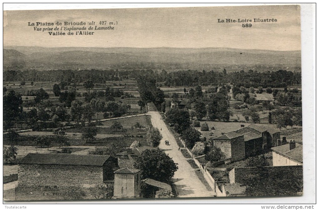 CPA 43  LA PLAINE DE BRIOUDE VALLEE DE L ALLIER 1927 - Brioude