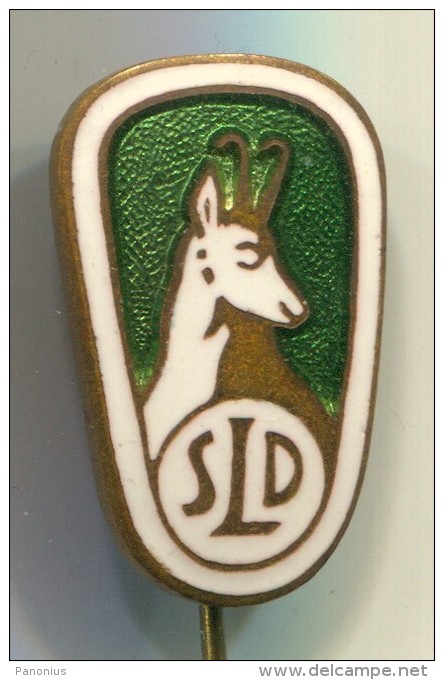 ARCHERY / SHOOTING - Hunting Federation Of Slovenia, Enamel, Vintage Pin, Badge - Tir à L'Arc