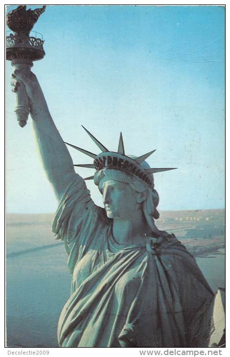 BF36190 Statue Of Liberty New York City  USA  Front/back Scan - Statua Della Libertà