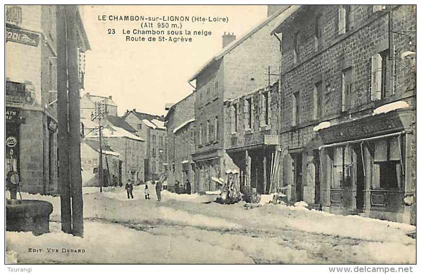 JuiAoû14 890: Le Chambon-sur-Lignon  -  Route De Saint-Agrève  -  Neige - Le Chambon-sur-Lignon