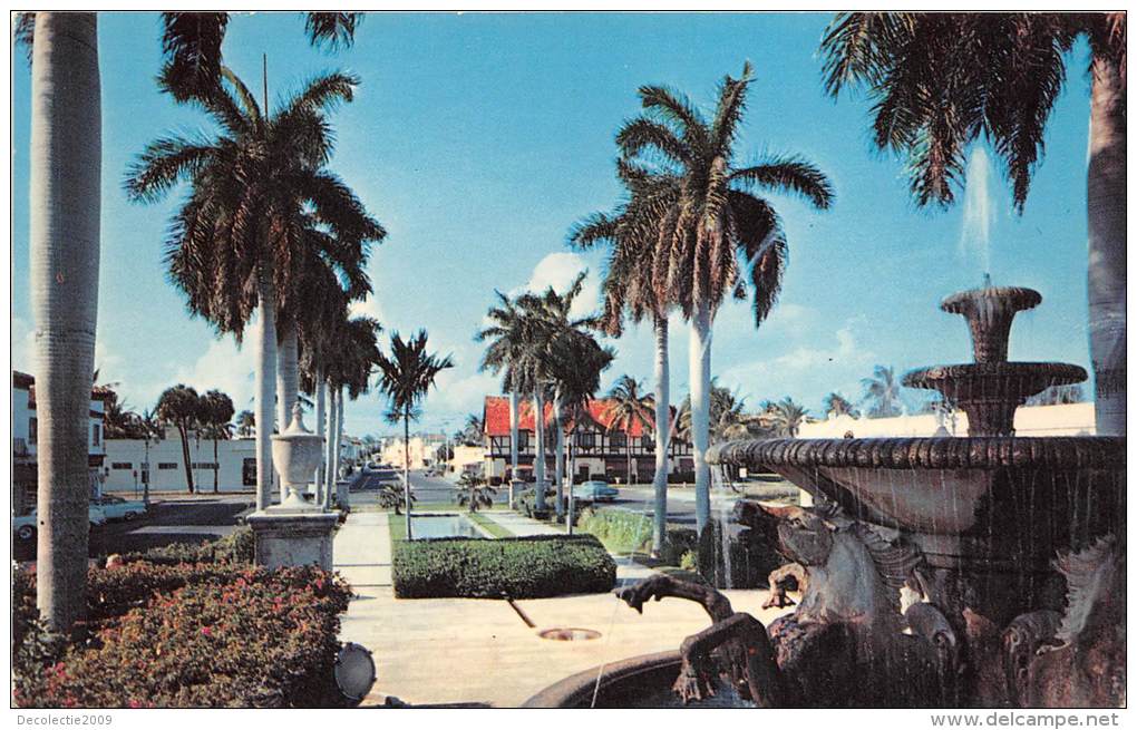 BF35955 Palm Beach Florida South County Road   USA  Front/back Scan - Palm Beach