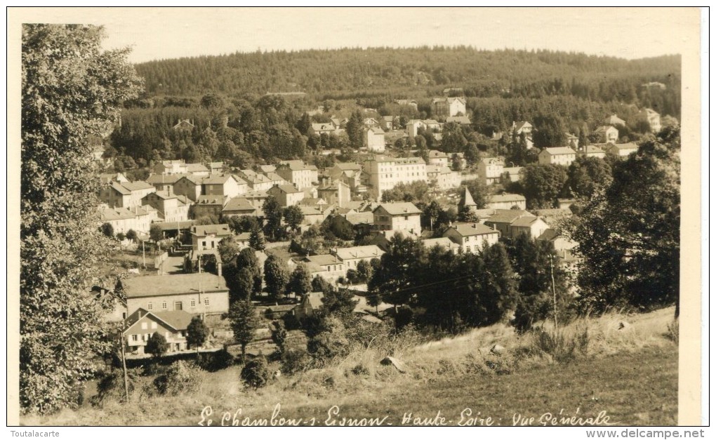 CPSM 43  LE CHAMBON SUR LIGNON VUE GENERALE - Le Chambon-sur-Lignon