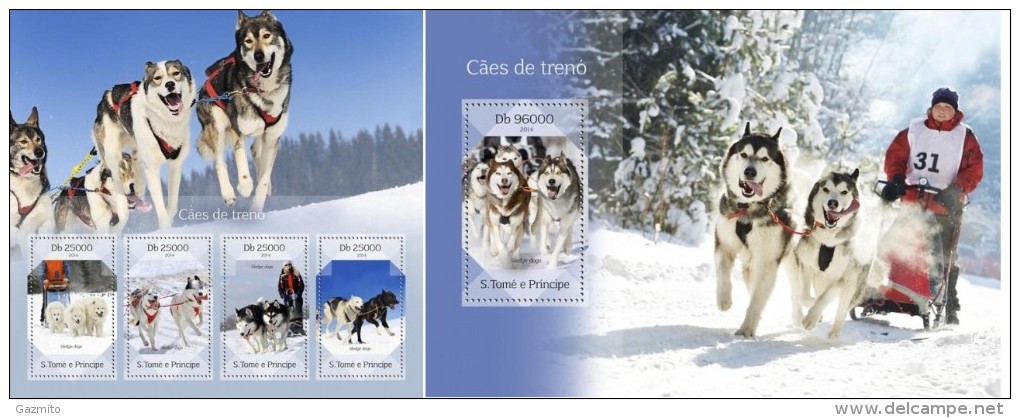 S. Tomè 2014, Sledge Dogs, 4val In BF+BF - Fauna ártica